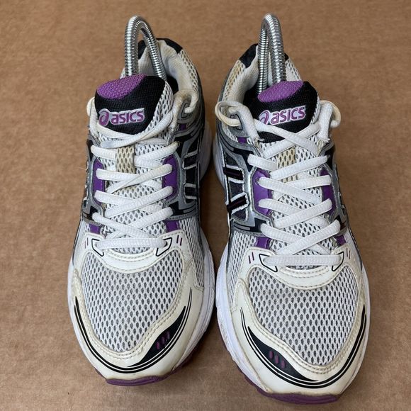 Asics Womens Gel Contend T2N8N White Running Shoes Sneakers Size 7.5 - Picture 4 of 10